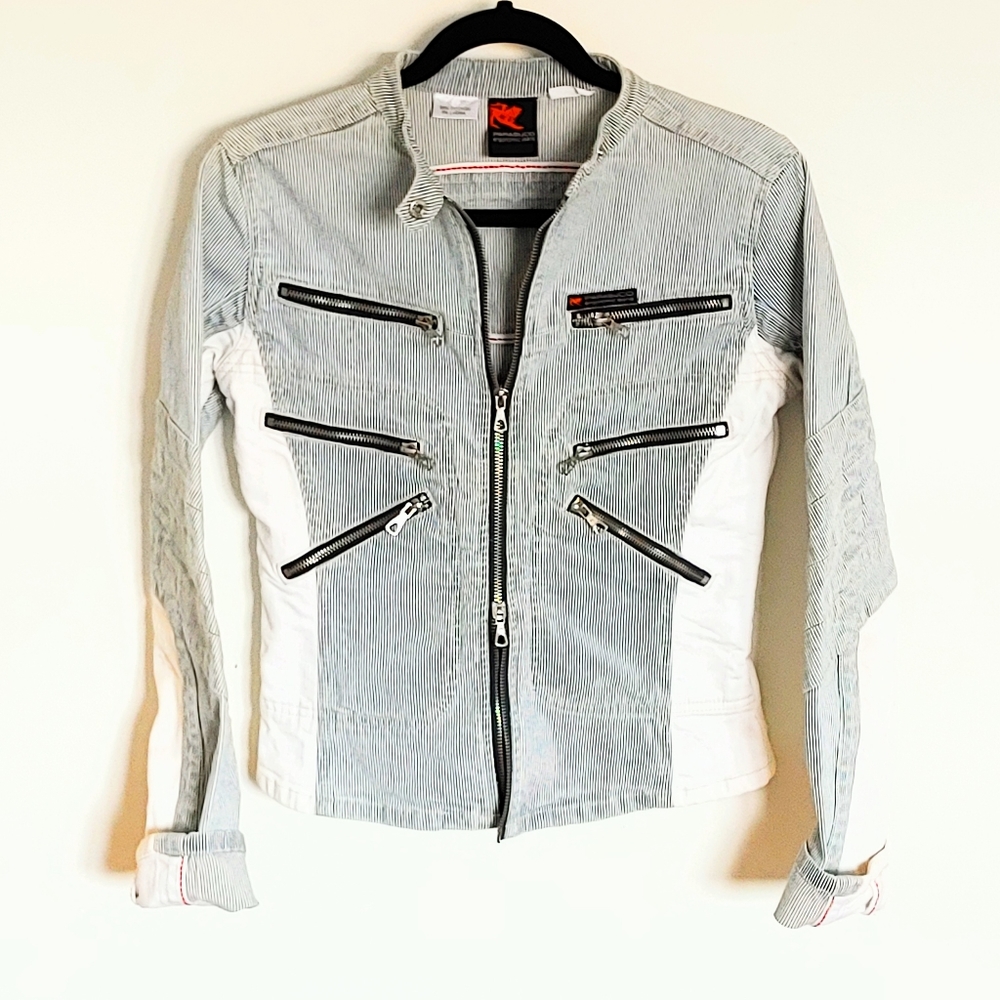Coolest Cropped Jean Jacket Parasuco S Wom…